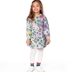 Kids Deux par Deux Underwear & Socks|Tights>Frost Flowers Tights 3-12