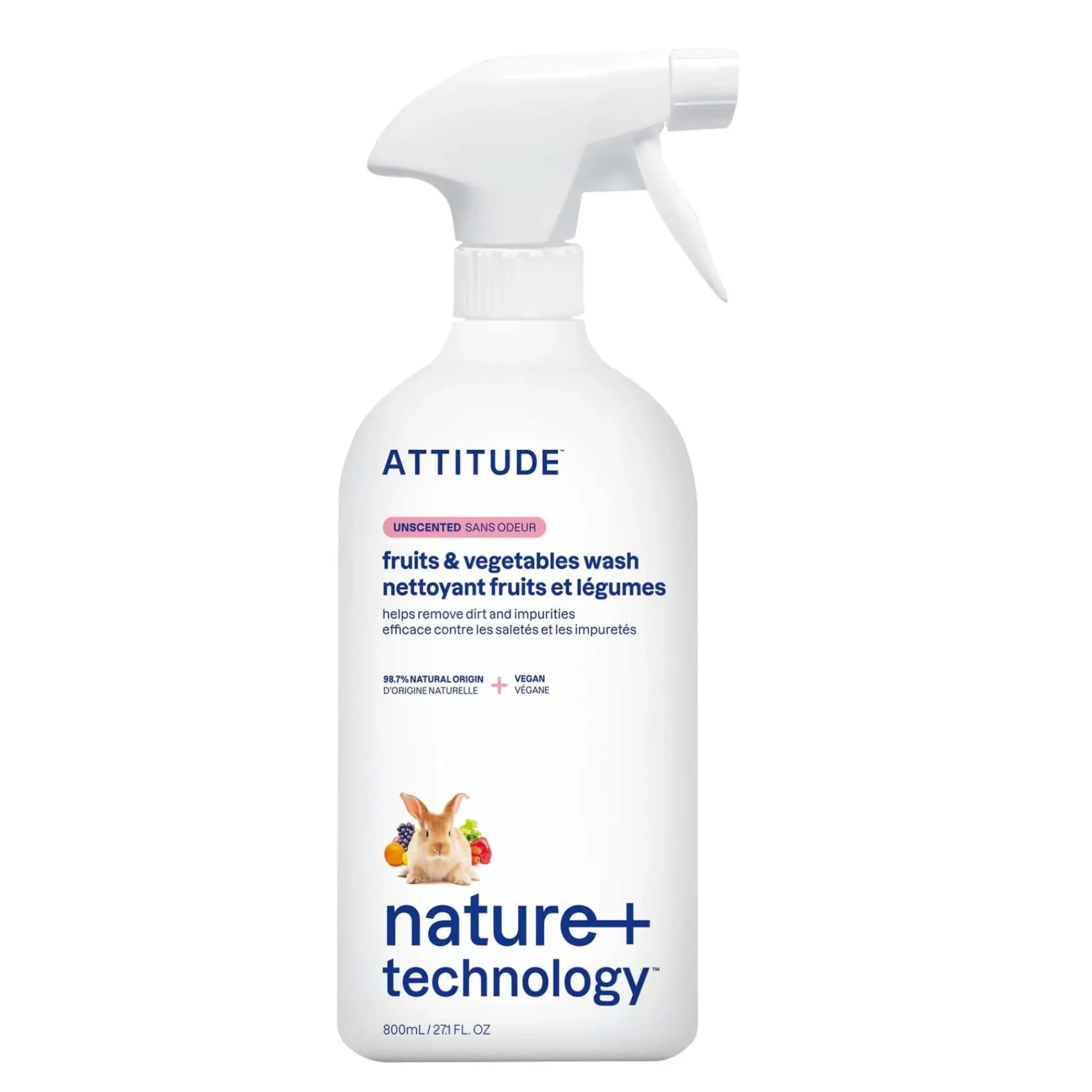 Kids Attitude Fruit & Vegetable Wash Unscented 800 mL