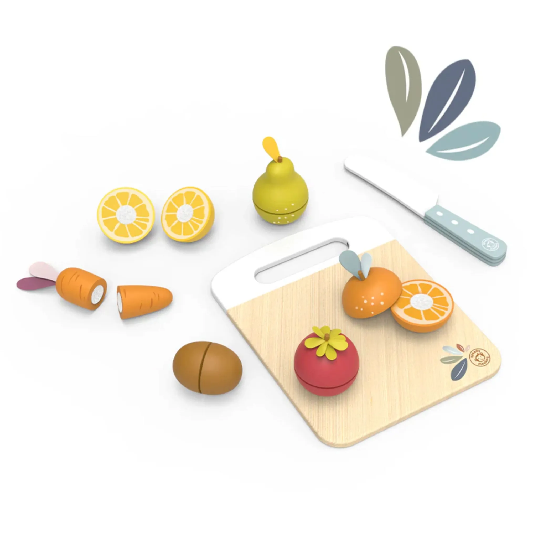 Kids Speedy Monkey Fruits & Vegetables Cutting Playset