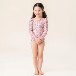 Kids Nano Swimsuits>Fruits Uv Ls Swimsuit 2-10