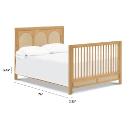 Million Dollar Baby Full Size Bed Conversion Kit - Honey