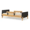 Dadada Baby Fun Twin Bed - Graphite/Red Oak (2 Boxes)