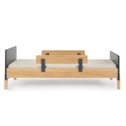 Dadada Baby Fun Twin Bed - Graphite/Red Oak (2 Boxes)