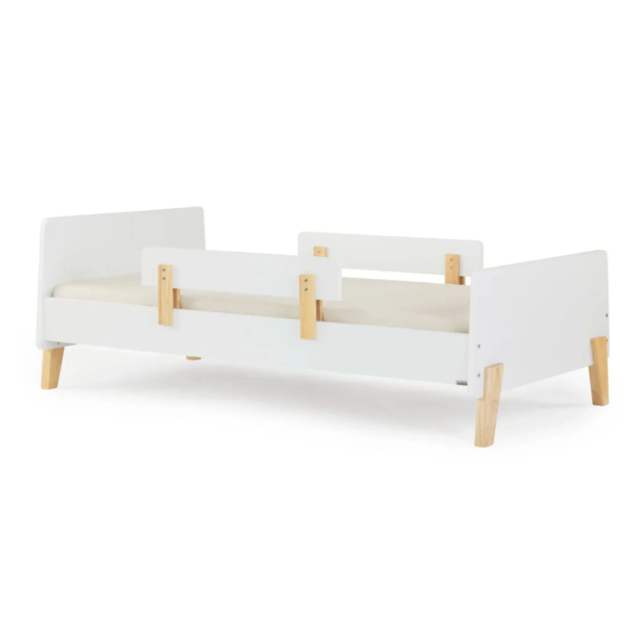 Dadada Baby Twin, Full & Queen Beds>Fun Twin Bed - White/Natural (2 Boxes)