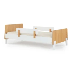 Dadada Baby Twin, Full & Queen Beds>Fun Twin Bed - White/Red Oak (2 Boxes)