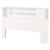 South Shore Fusion Double/Queen Bookcase Headboard - Pure White
