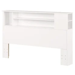 South Shore Fusion Double/Queen Bookcase Headboard - Pure White
