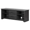 South Shore Fusion TV Stand with Drawers for TVs up to 60" - Gray Oak