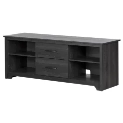 South Shore Fusion TV Stand with Drawers for TVs up to 60" - Gray Oak