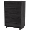 South Shore Fynn 5-Drawer Chest - Gray Oak