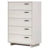 South Shore Storage Furniture>Fynn 5-Drawer Chest - Winter Oak