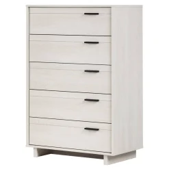 South Shore Storage Furniture>Fynn 5-Drawer Chest - Winter Oak