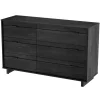 South Shore Storage Furniture>Fynn 6-Drawer Double Dresser - Gray Oak