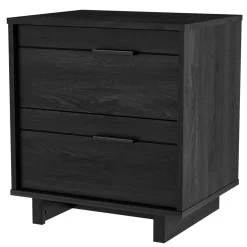 South Shore Fynn 2-Drawer Nightstand - Gray Oak