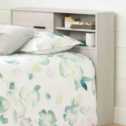 South Shore Fynn Twin Headboard with Storage - Winter Oak