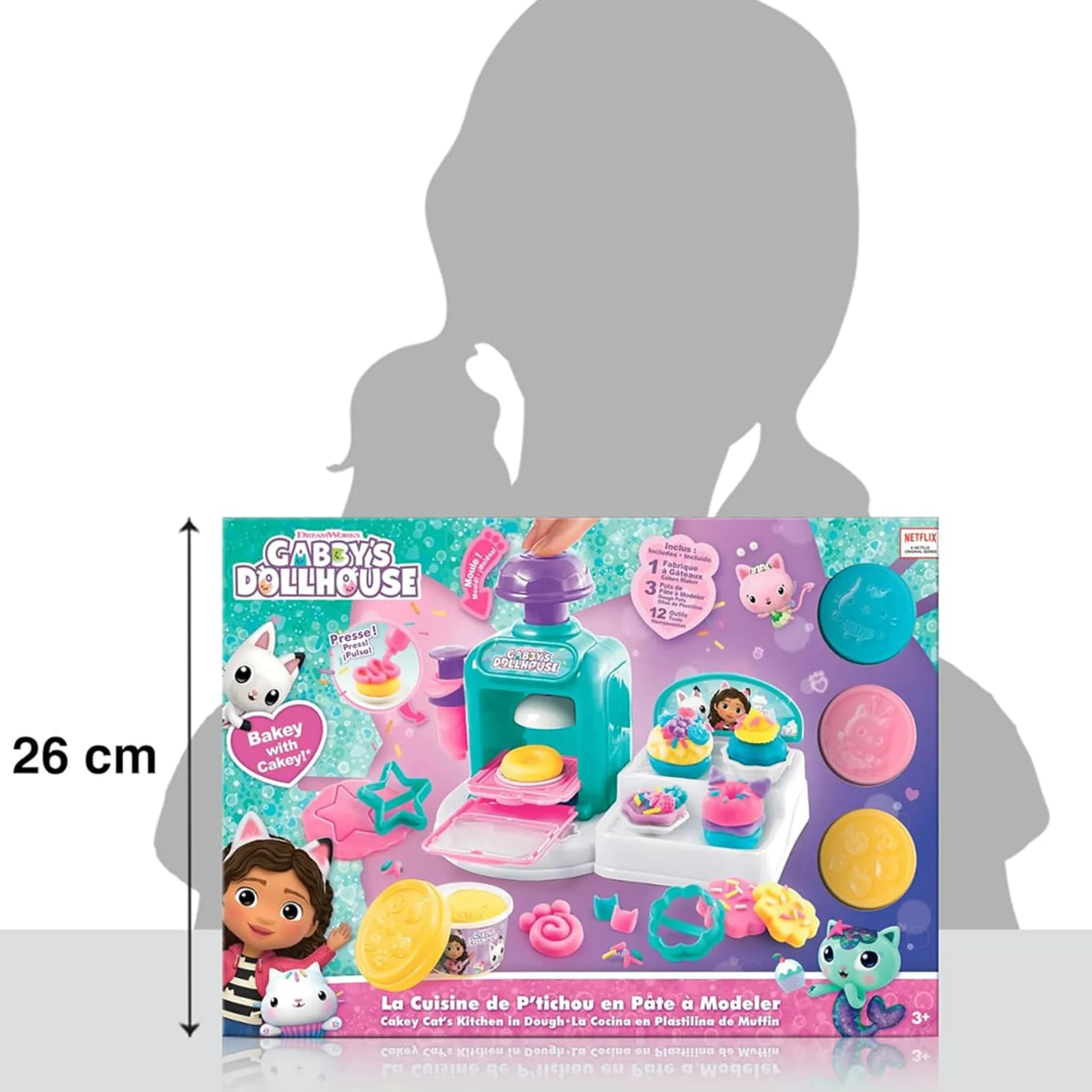 Kids Danawares Diy & Activities>Gabby Dough Cakey Cat Kitchen