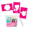 Kids Danawares Diy & Activities>Gabby's Dollhouse Sidewalk Chalk Bucket with Stencils