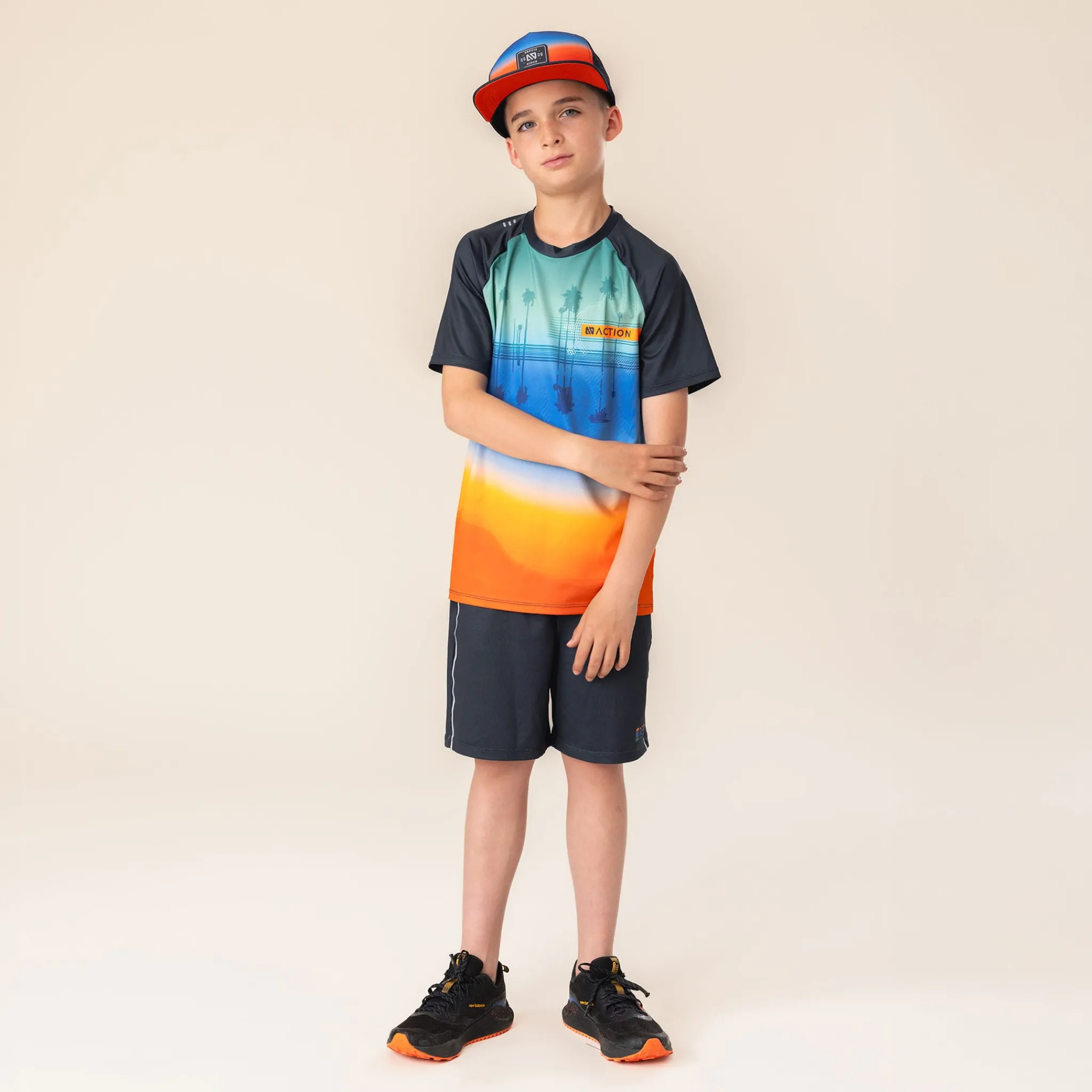 Kids/BOY Nano Sportswear|Tops>Game Raglan T-shirt 4-12