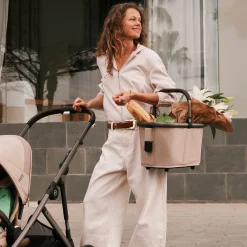 Kids Cybex Strollers|Strollers & Trailers>Gazelle S 2 Stroller - Taupe Frame with Almond Beige Seat
