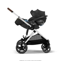 Kids Cybex Gazelle S Stroller - Silver Frame with Moon Black Seat