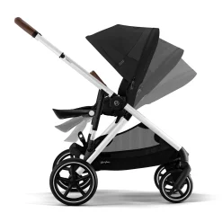 Kids Cybex Gazelle S Stroller - Silver Frame with Moon Black Seat