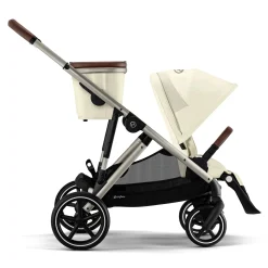 Kids Cybex Strollers|Strollers & Trailers>Gazelle S Stroller - Taupe Frame with Seashell Beige Seat