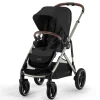 Kids Cybex Gazelle S Stroller - Taupe Frame with Moon Black Seat