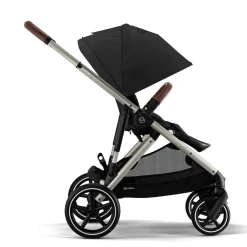 Kids Cybex Gazelle S Stroller - Taupe Frame with Moon Black Seat
