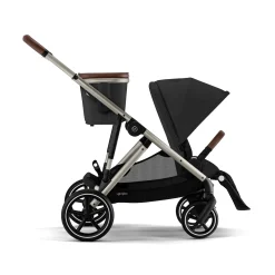 Kids Cybex Gazelle S Stroller - Taupe Frame with Moon Black Seat