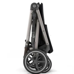 Kids Cybex Gazelle S Stroller - Taupe Frame with Moon Black Seat