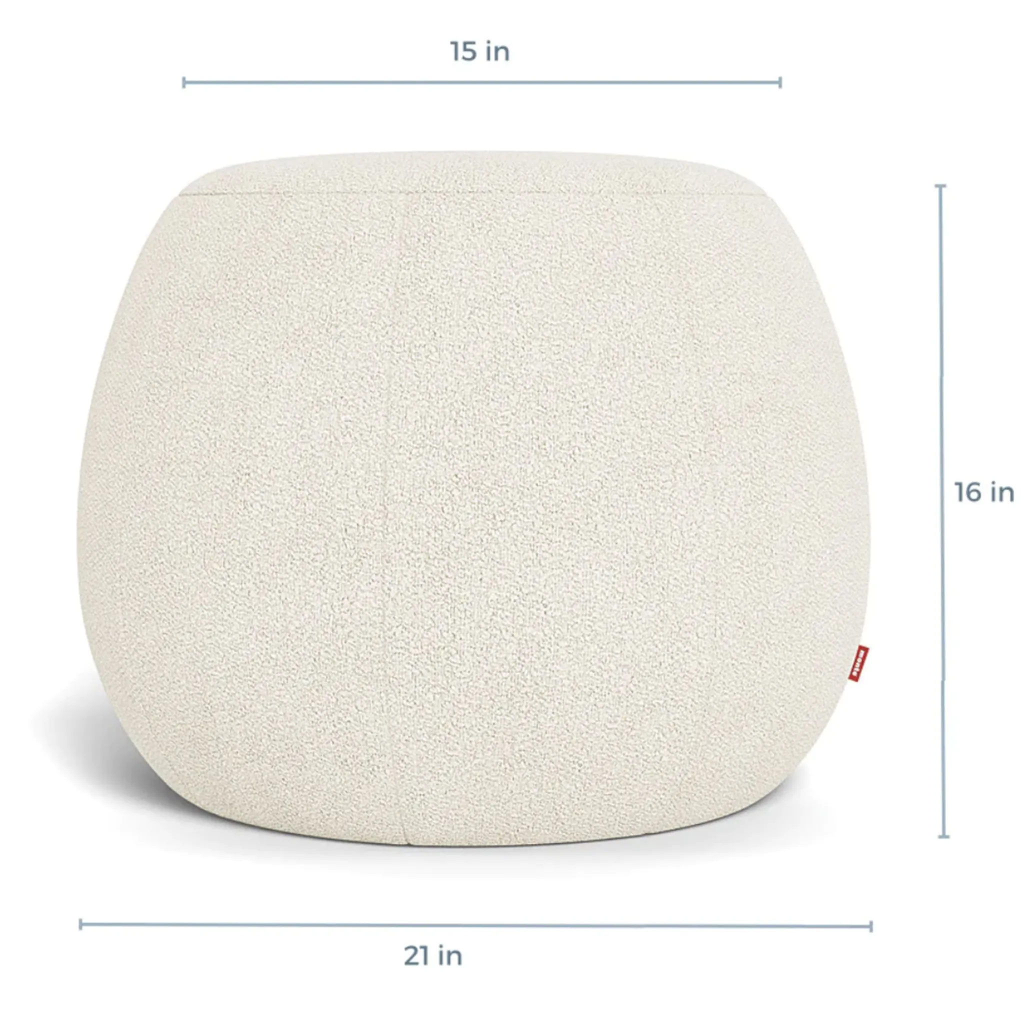 Monte Gem Pouf Ottoman - Sand