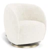 Monte Gliders & Rocking Chairs|Gliders & Rocking Chairs>Gem Rocking and Swivel Glider - Sheepskin / Gold