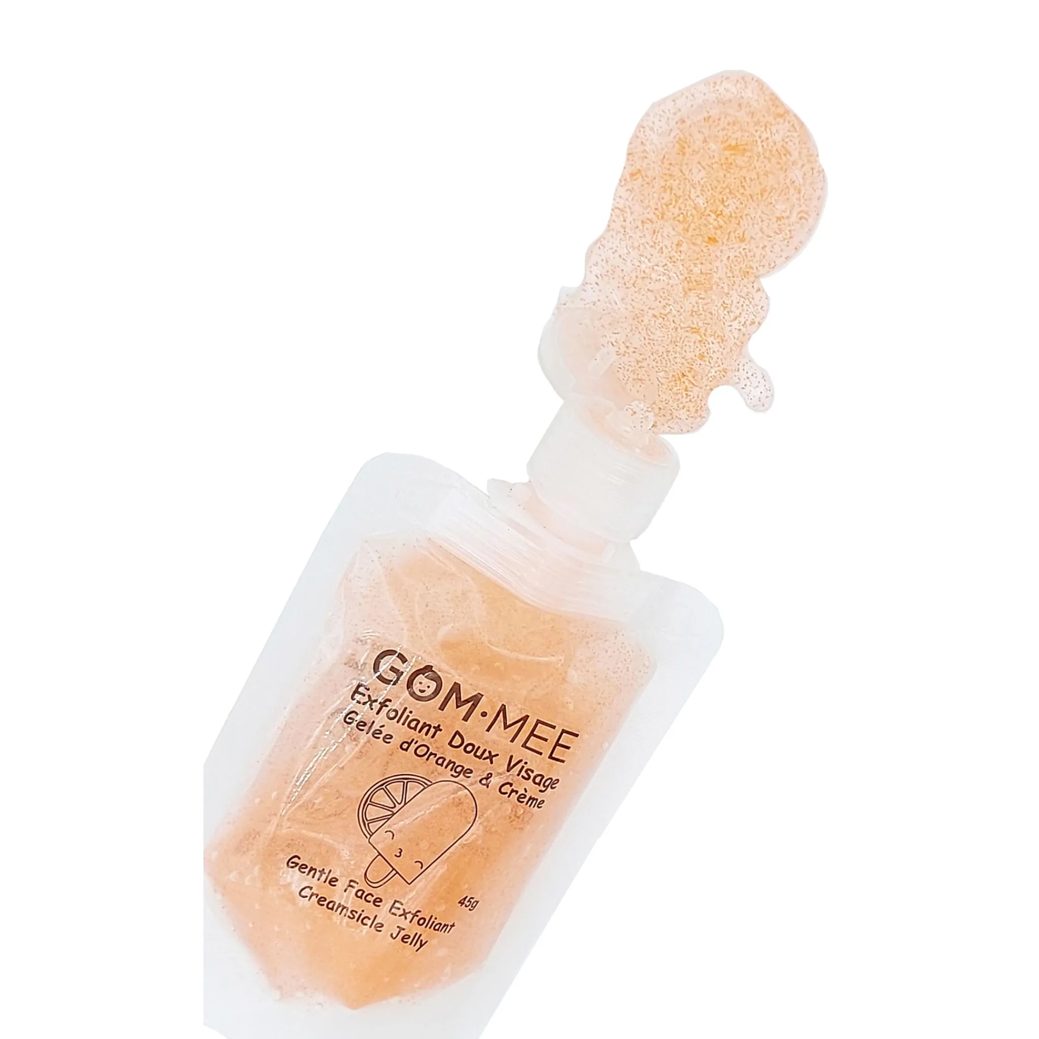 Kids Gom-mee Gentle Facial Exfoliator Orange Jelly & Cream 45G