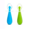 Kids Munchkin Breastfeeding|Tableware>Gentle Scoop Silicone Training Spoons(2)- Blue
