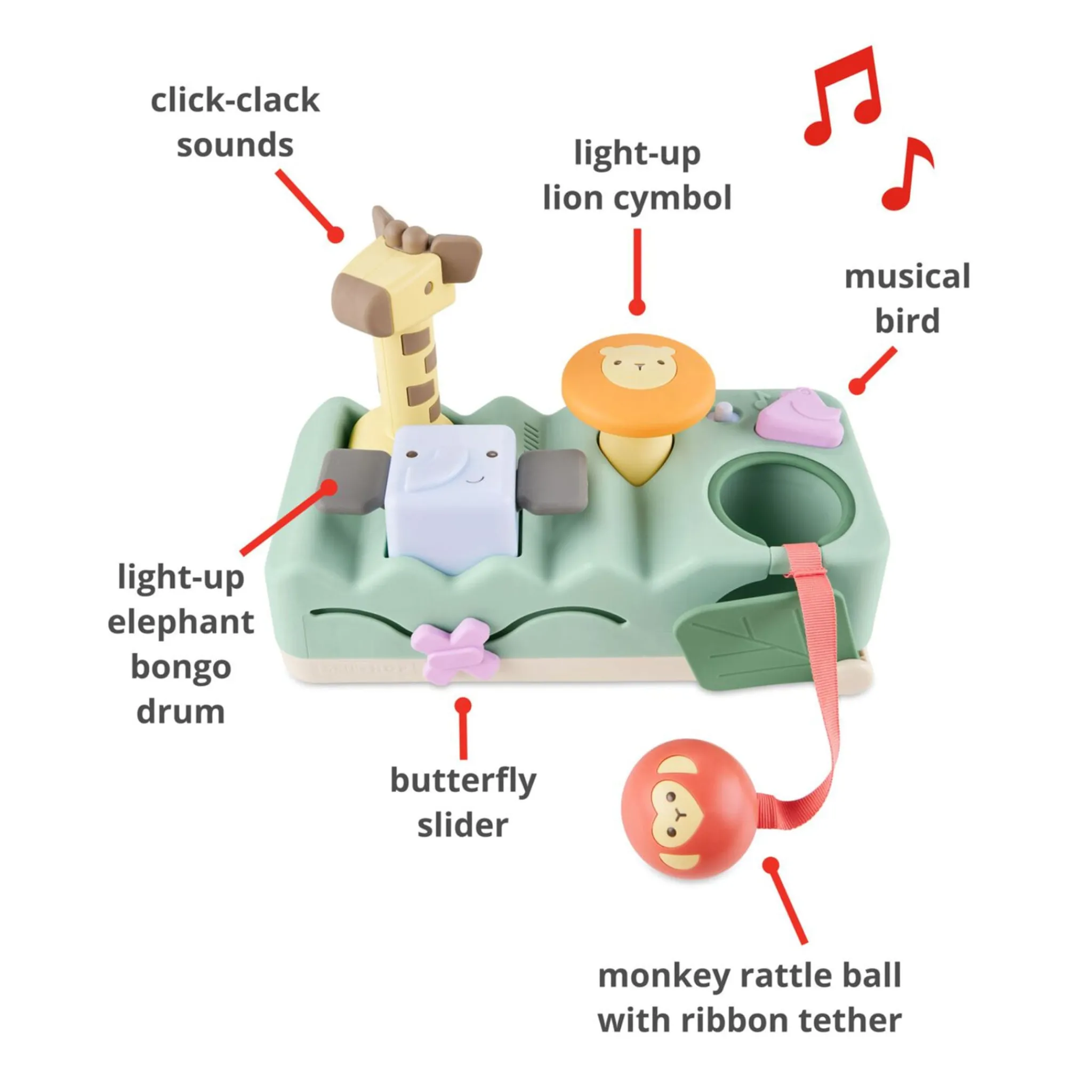 Skip Hop Developmental Toys>Geometric Wonders Musical Pounding Bench
