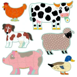 Kids Djeco Puzzles>Giant Puzzle / Honoré and friends