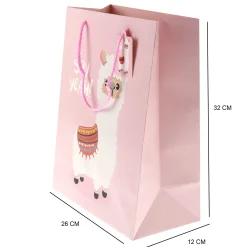 Bebe Confort Party Supplies>Gift Bag - Pink Llama