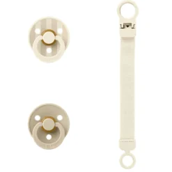 Bibs Pacifiers & Clips|Pacifiers & Clips>Gift Set Latex - Size 1 Ivory