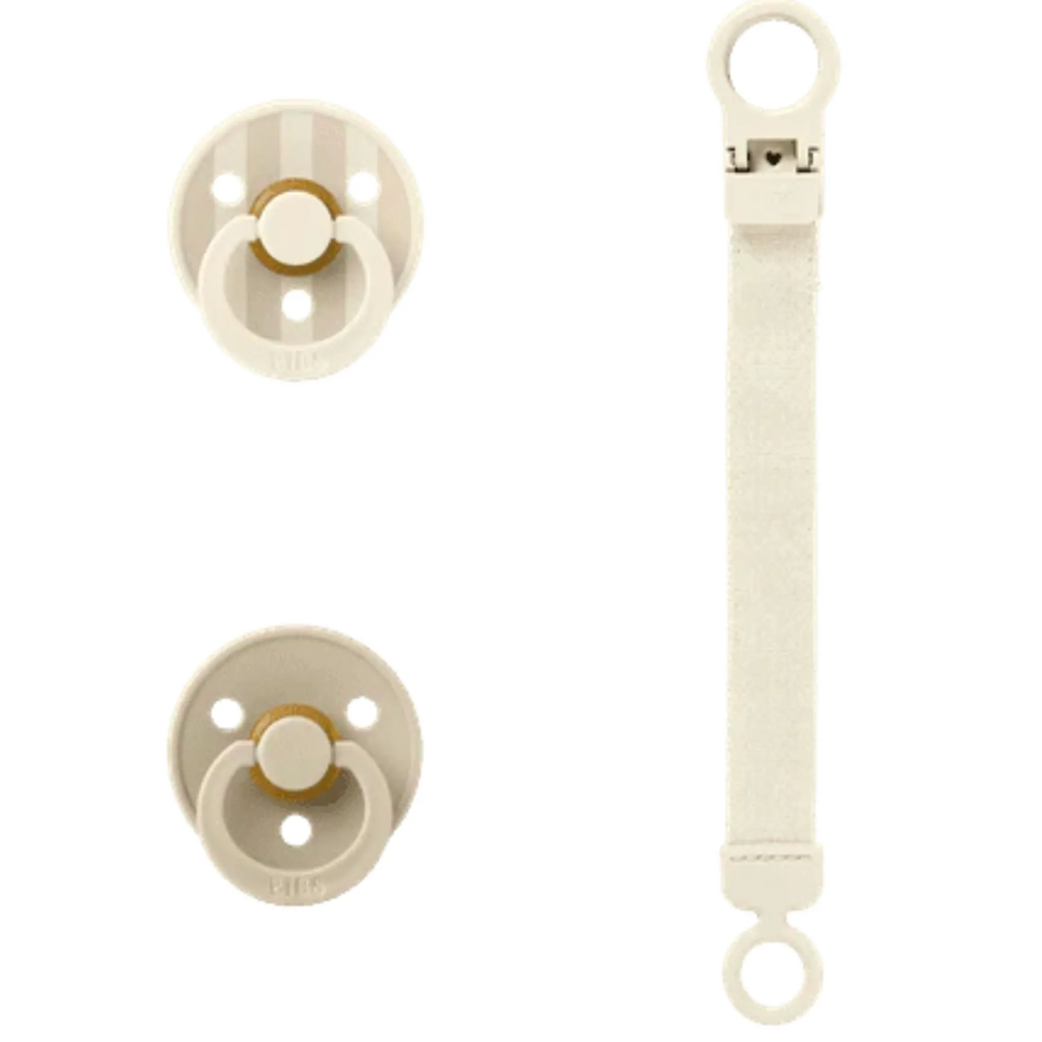 Bibs Pacifiers & Clips|Pacifiers & Clips>Gift Set Latex - Size 1 Ivory