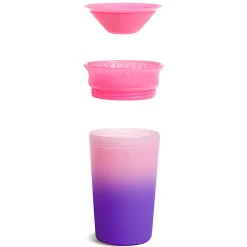 Kids Munchkin Glass 360 9oz - Pink Magic