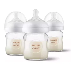 Philips Avent Glass Baby Bottle (3) Natural 4oz