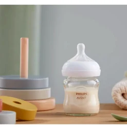 Philips Avent Glass Baby Bottle (3) Natural 4oz