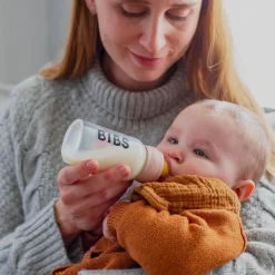 Bibs Breastfeeding|Bottles & Nipples>Glass Bottle Complete Set 225ml - Sage