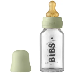 Bibs Glass Bottle Complete Set 110ml - Sage
