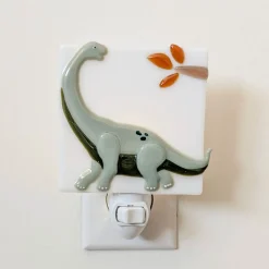Kids Veille sur Toi Glass Nightlight - Dinos