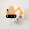 Kids Veille sur Toi Glass Nightlight- Thomas Construction Site