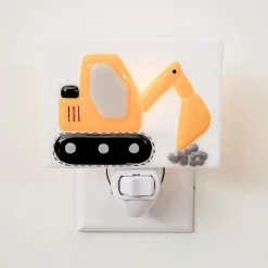 Kids Veille sur Toi Glass Nightlight- Thomas Construction Site