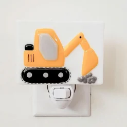 Kids Veille sur Toi Glass Nightlight- Thomas Construction Site