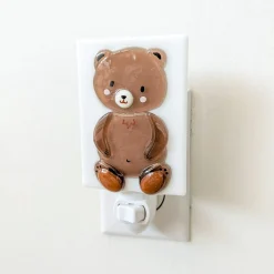 Kids Veille sur Toi Glass Nightlight-Ourson