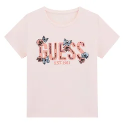 Kids Guess Kids Glitter Logo T-shirt 7-14y